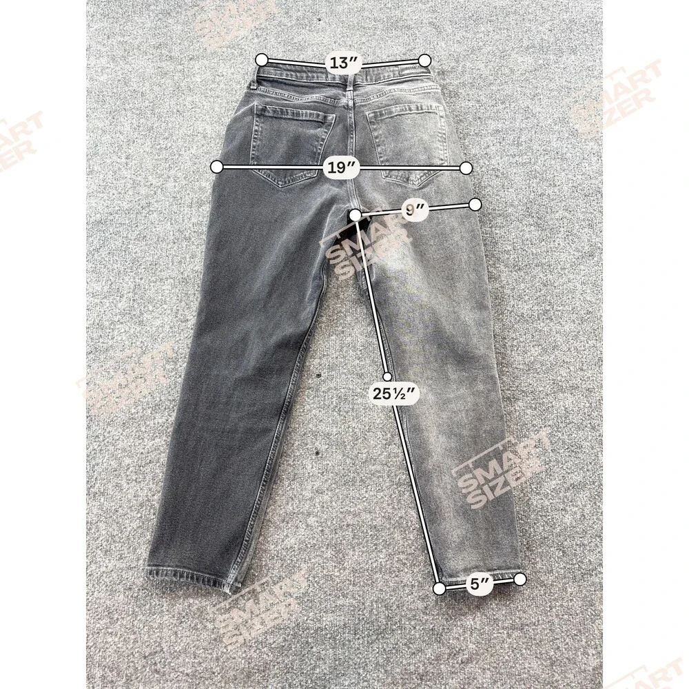 Hollister Jeans Juniors 5R Gray Charcoal Wash Curvy High Rise Mom Denim Pants